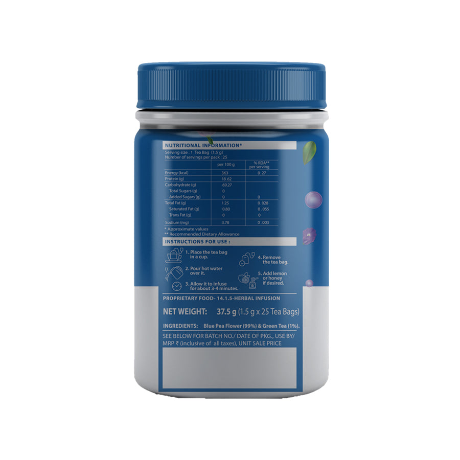 Blue Pea Flower With Green Tea