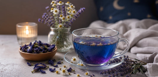 Blue Pea Flower Herbal Infusion with Chamomile and Lavender: The Colour-Changing Sleeping Tea for You