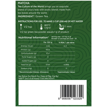 Matcha - Ceremonial Grade (Japanese Green Tea)