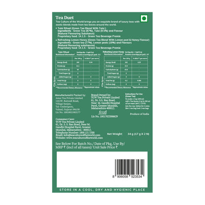 Tea Duet - Tulsi Ritual & Lemon Honey