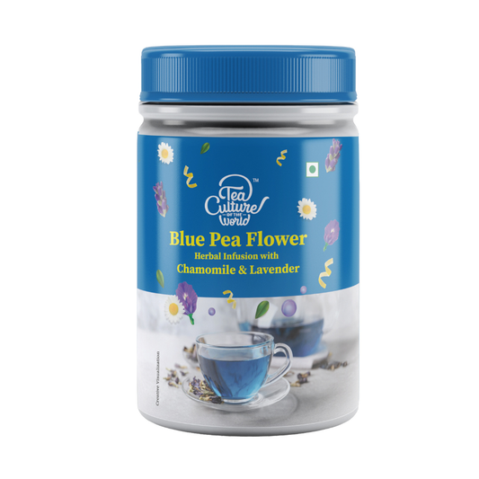 Blue Pea Flower Herbal Infusion With Chamomile & Lavender