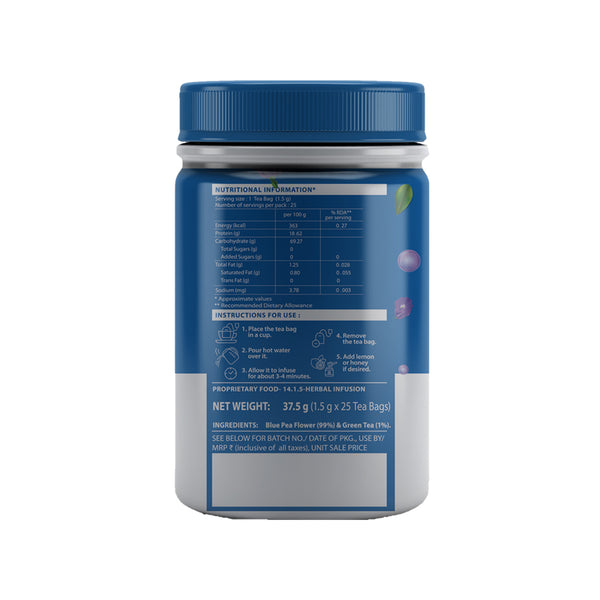 Blue Pea Flower With Green Tea