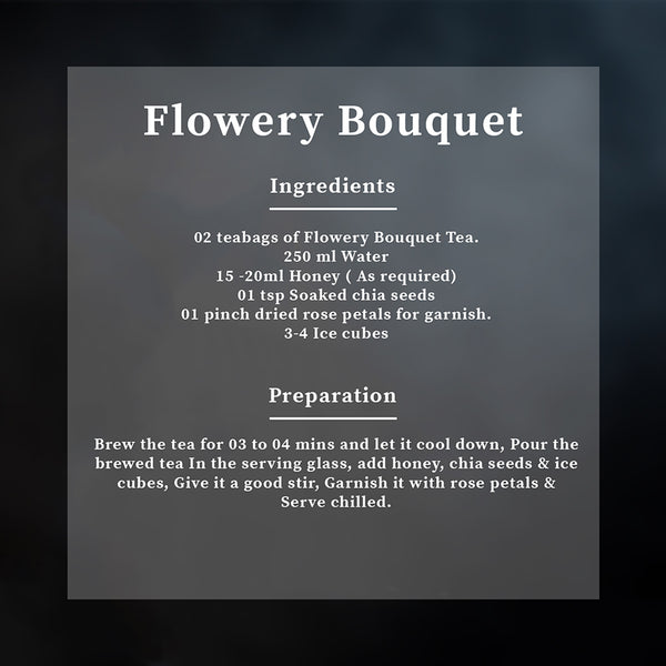 flower bouquet iced tea