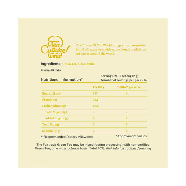 soothing chamomile tea bags