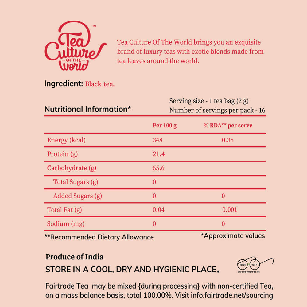 Sun-kissed Assam Tea