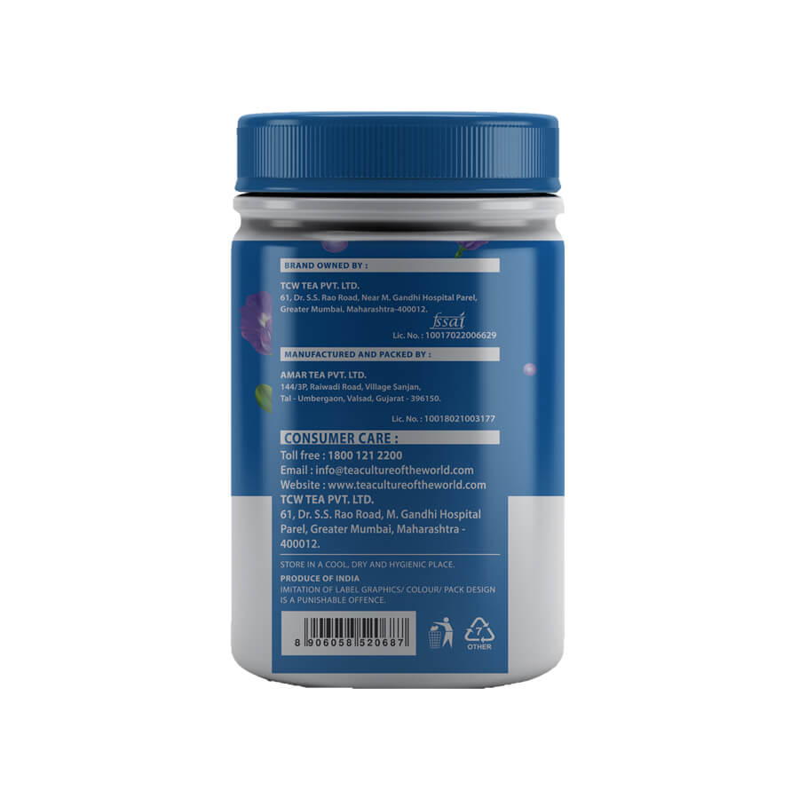 Blue Pea Flower With Green Tea