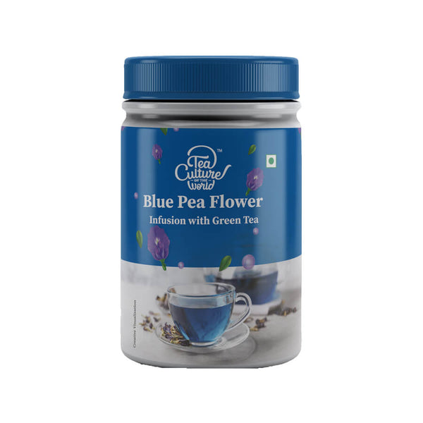 Blue Pea Flower With Green Tea